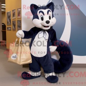 Navy Skunk-mascottekostuum...