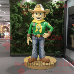 Guld Leprechaun Hat maskot...