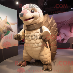 Cream Pangolin mascot...