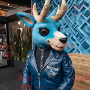Blue Deer-maskotdraktfigur...