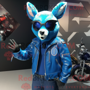 Blue Deer-mascottekostuum...