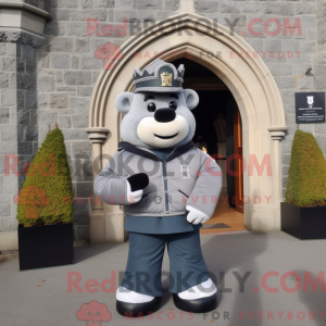 Gray Irish Castle mascot...