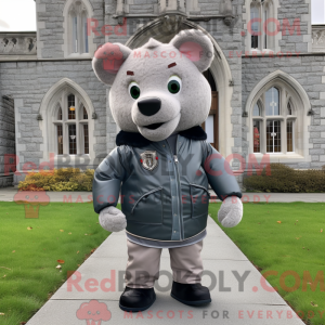 Grå Irish Castle maskot...