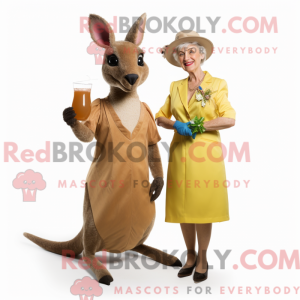 Kangaroo mascot costume...