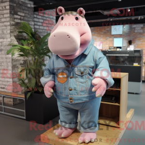 Maskottchenkostüm mit rosa...