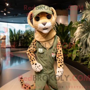 Olive Cheetah mascot...