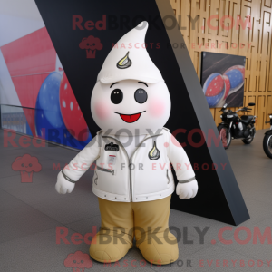 Hvid pære maskot kostume...