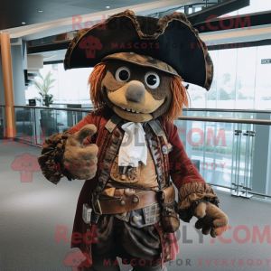 Piratmaskotdraktfigur kledd...