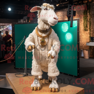 Cream Boer Goat mascot...