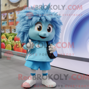 Maskotdraktfigur Sky Blue...