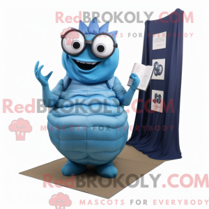 Blå Trilobite maskot...