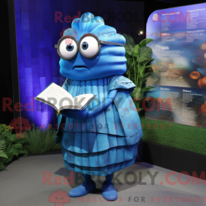 Blå Trilobite maskot...
