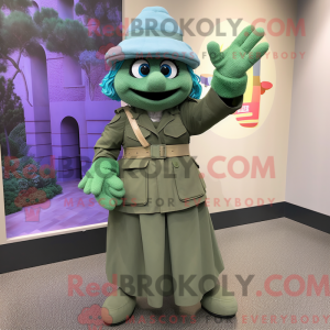 Cyan Grønn Beret máscara de...