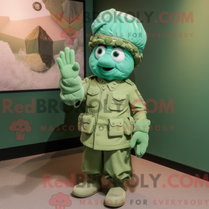 Cyan Grønn Beret máscara de...
