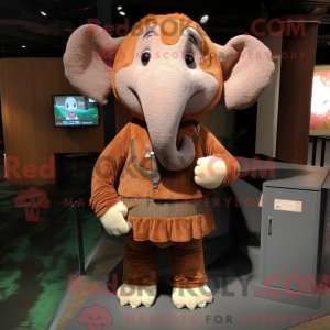 Máscara de elefante morena...