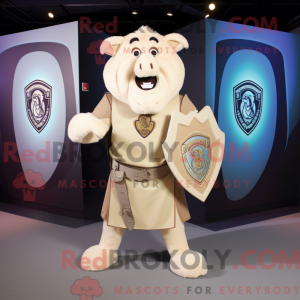 Disfraz de mascota escudo...