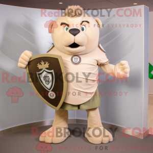 Disfraz de mascota escudo...