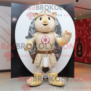 Beiges Maskottchenkostüm...