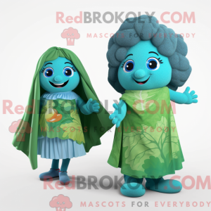 Turquoise Broccoli mascot...