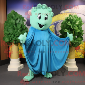 Turquoise Broccoli mascot...