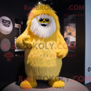 Lemon Yellow Yeti mascot...