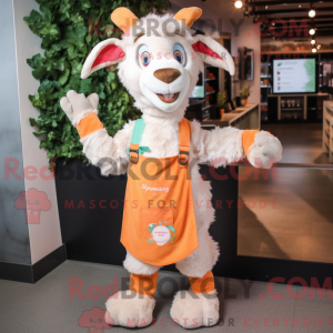 Peach Goat mascotte kostuum...