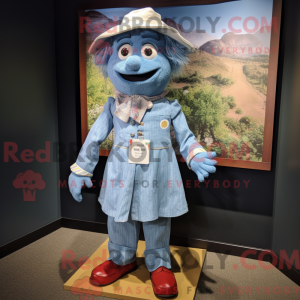 Plum mascot costume...