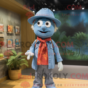 Plum maskot drakt karakter...
