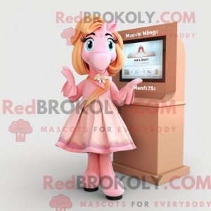Peach Mare maskot kostume...