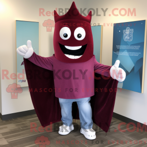 Maroon Tooth Fairy maskot...