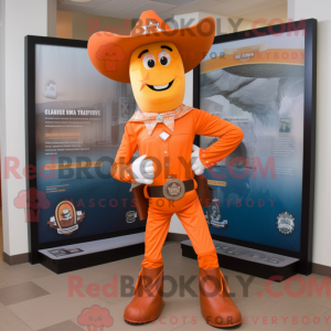 Orange Cowboy maskot...