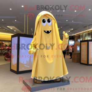 Gold Aglet maskot kostume...