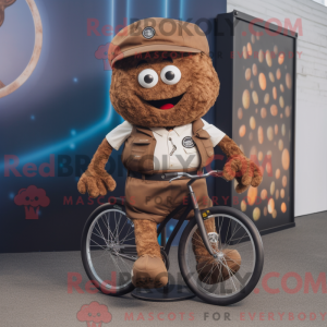 Brun Unicyclist maskot...