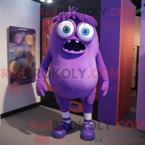 Lilla Cyclops maskot...