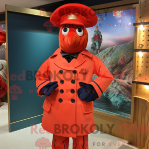 Lobster mascot costume...