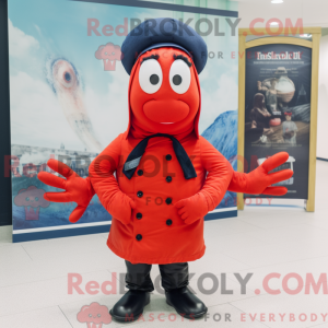 Lobster mascot costume...