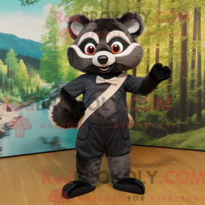 Black Raccoon mascot...