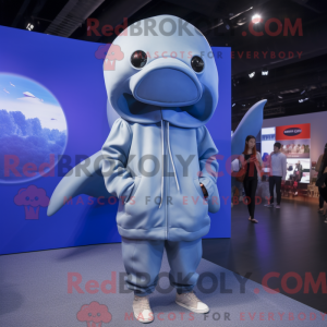 Personaggio mascotte balena...