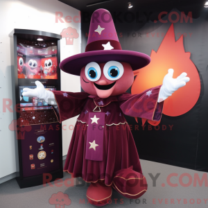 Maroon Magician mascot...