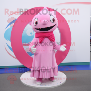 Pink Shark mascotte kostuum...