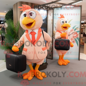 Peach Roosters Maskottchen...