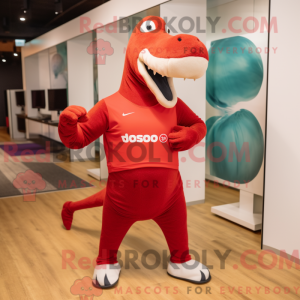 Personaggio mascotte rosso...