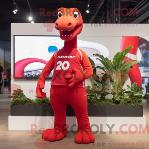 Personaggio mascotte rosso...