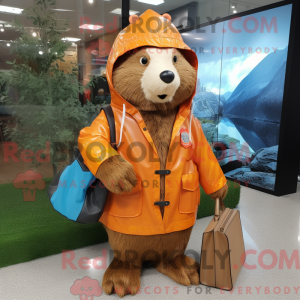 Rust Beaver maskot kostume...