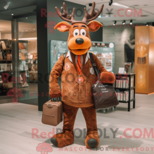 Rust rensdyr maskot kostume...