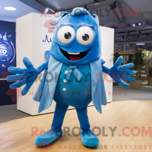 Blue Ceviche mascot costume...