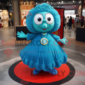 Turquoise Shakshuka mascot...