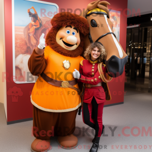 Brown Swiss Guard mascot...