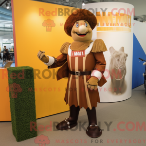 Brown Swiss Guard mascot...