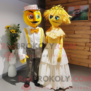 Postava maskota žlutého...